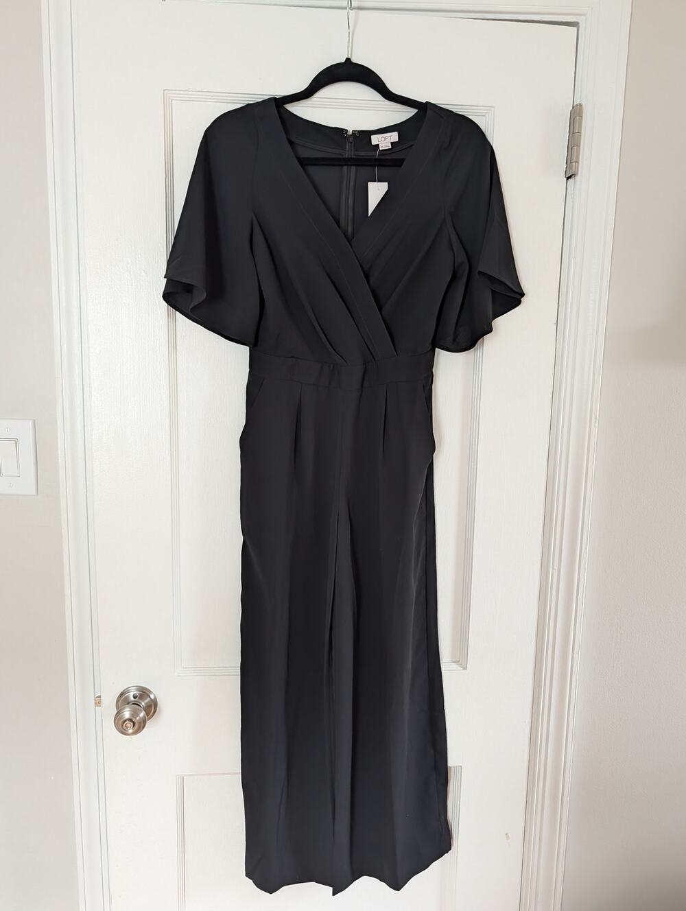 NWT Ann Taylor LOFT Black Jumpsuit Sz 00